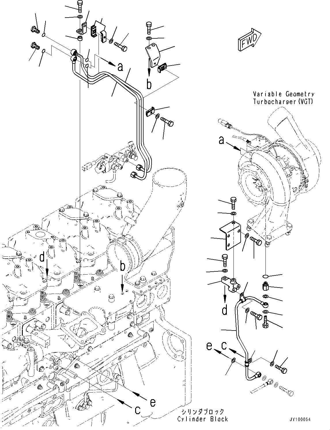 Трубка 6246-51-8430 KOMATSU