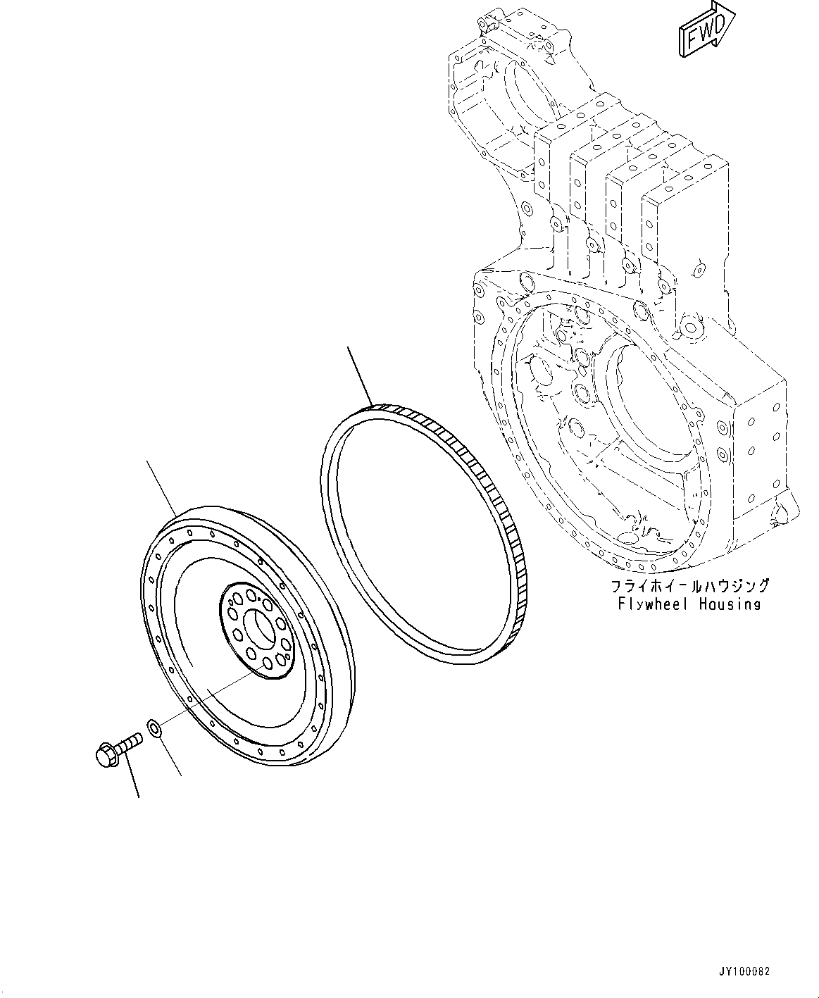 Flywheel Assembly 6246-31-1600 KOMATSU
