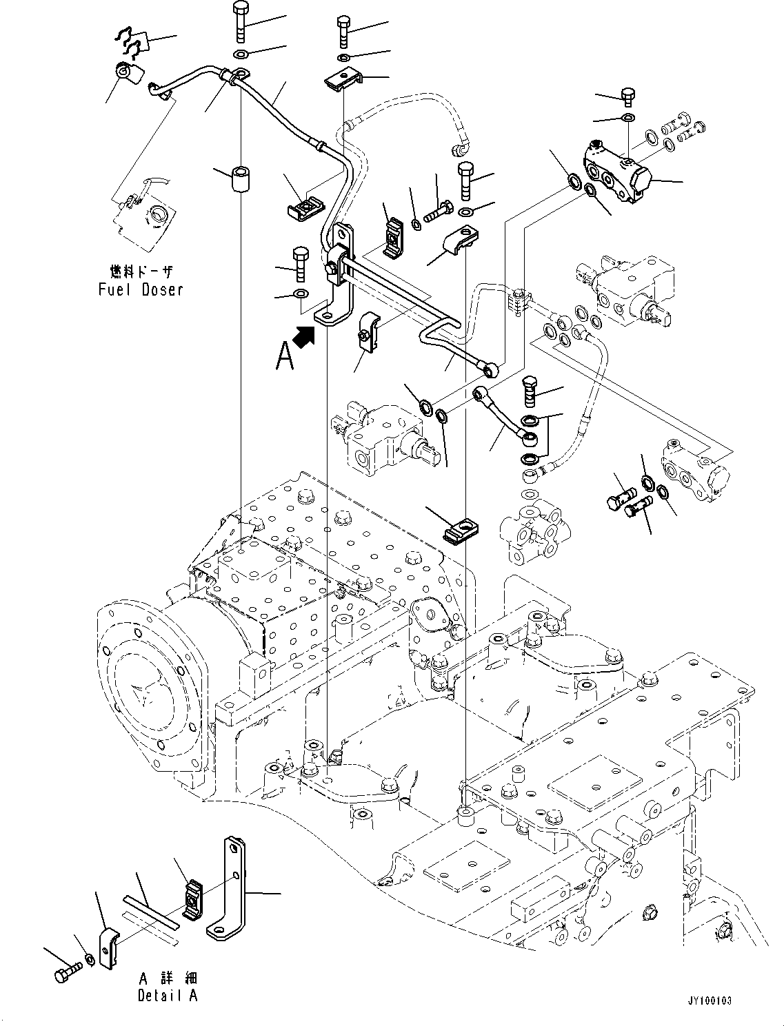 Трубка 6246-71-7380 KOMATSU