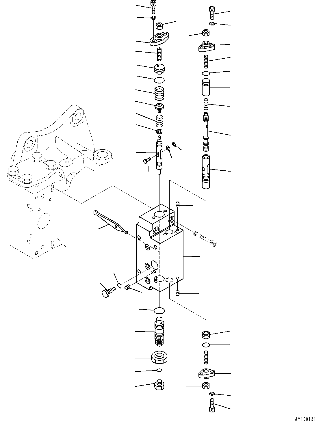 SERVO VALVE SUB A.,FRONT 708-25-85360 KOMATSU