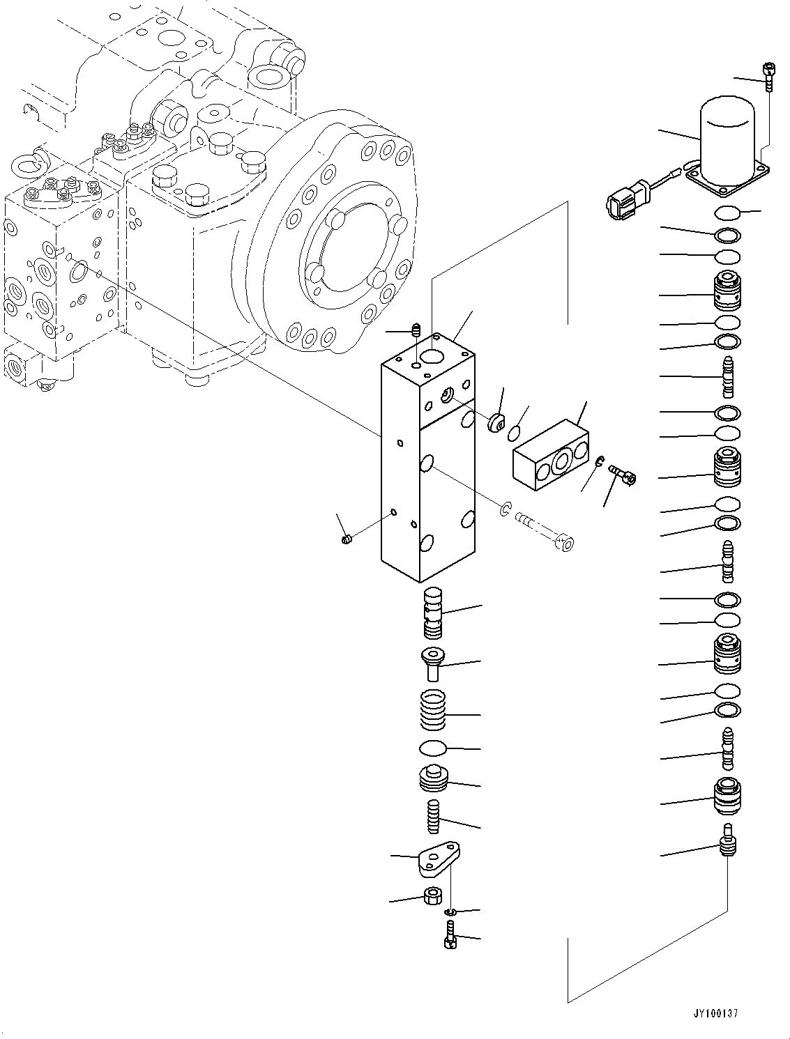 Клапан в сборе 708-2L-07330 KOMATSU
