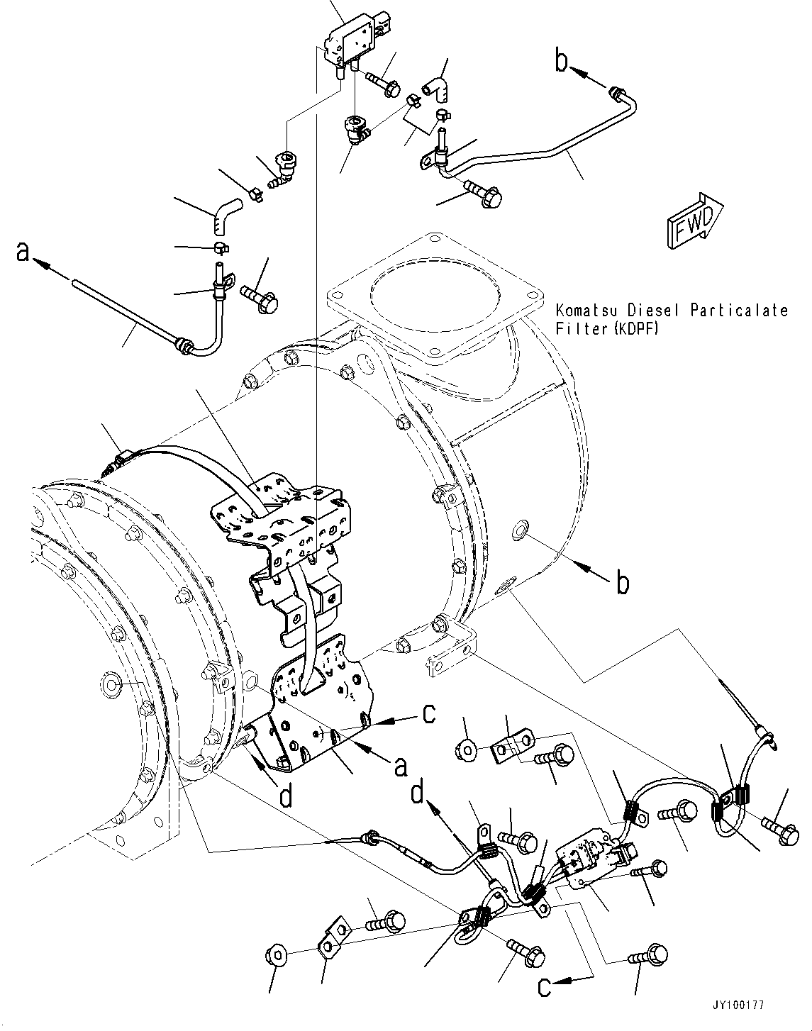 Komatsu Diesel Particulate Filter (KDPF) Assembly 6537-01-0111 KOMATSU