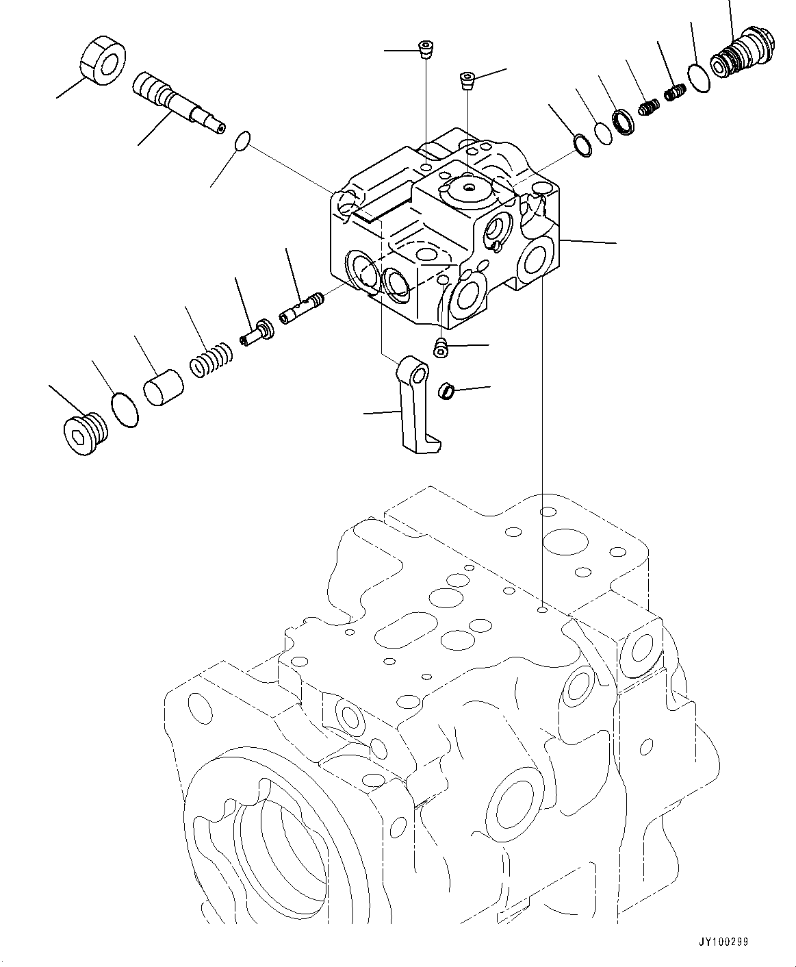 Клапан в сборе 708-1W-03430 KOMATSU
