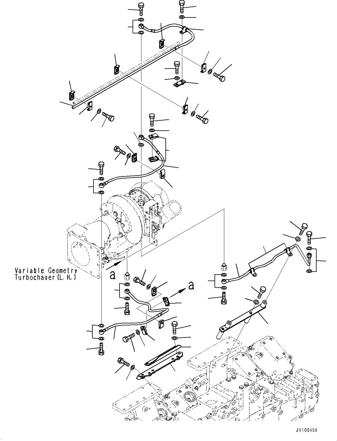 Трубка 6266-61-8340 KOMATSU