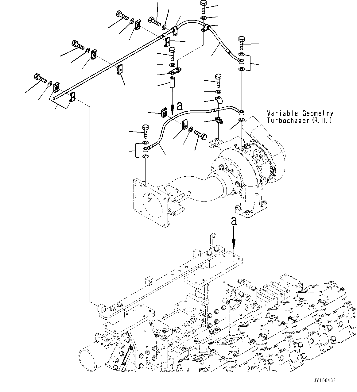 Трубка 6266-61-8430 KOMATSU