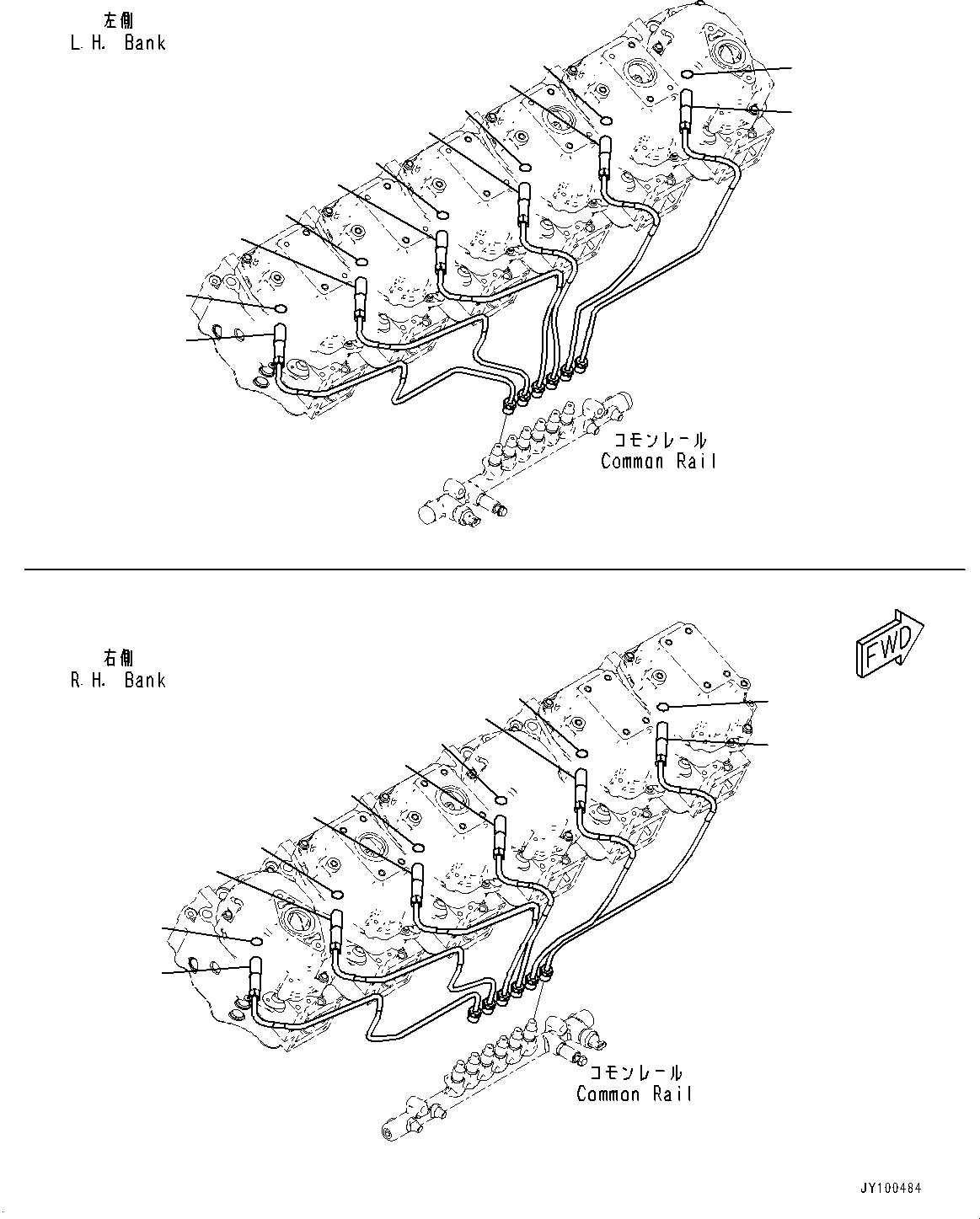 Tube, R.H.,No.6 6266-71-4160 KOMATSU