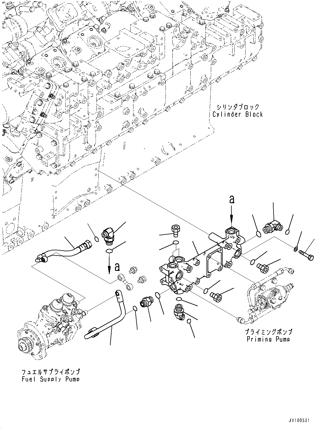 Блок 6266-71-7610 KOMATSU