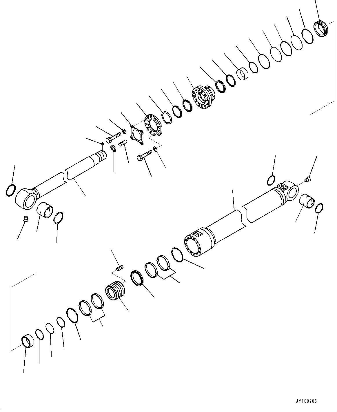 Шток поршня 707-58-14720 KOMATSU