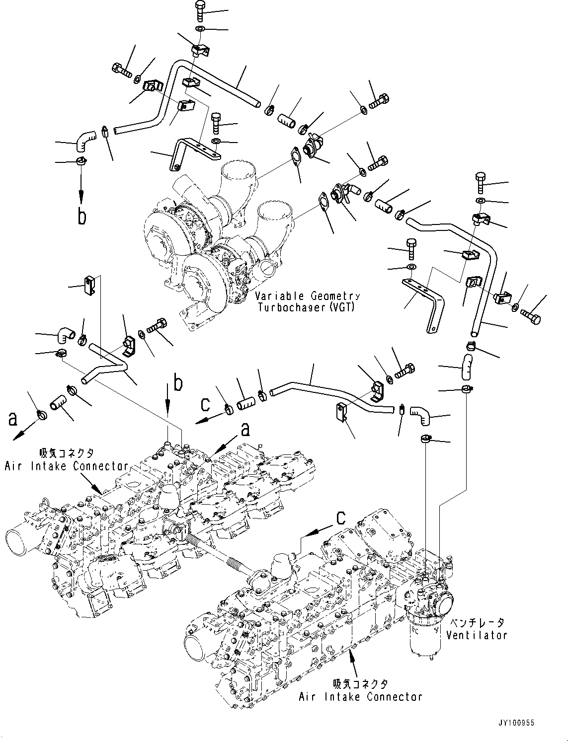 Трубка 6266-21-7150 KOMATSU