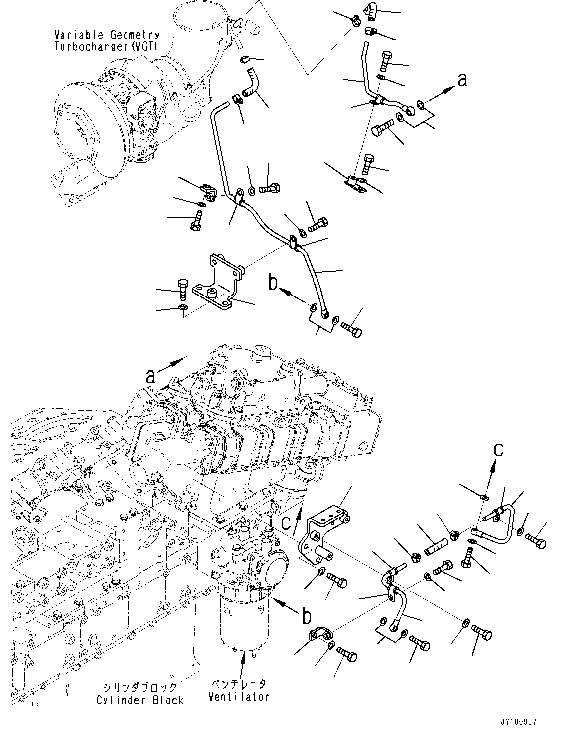 Трубка 6266-21-7250 KOMATSU