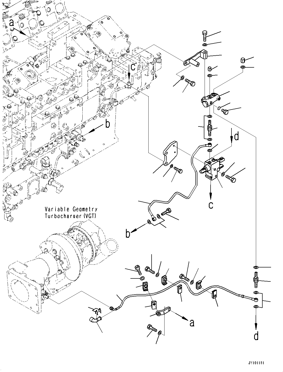 Трубка 6266-71-5780 KOMATSU