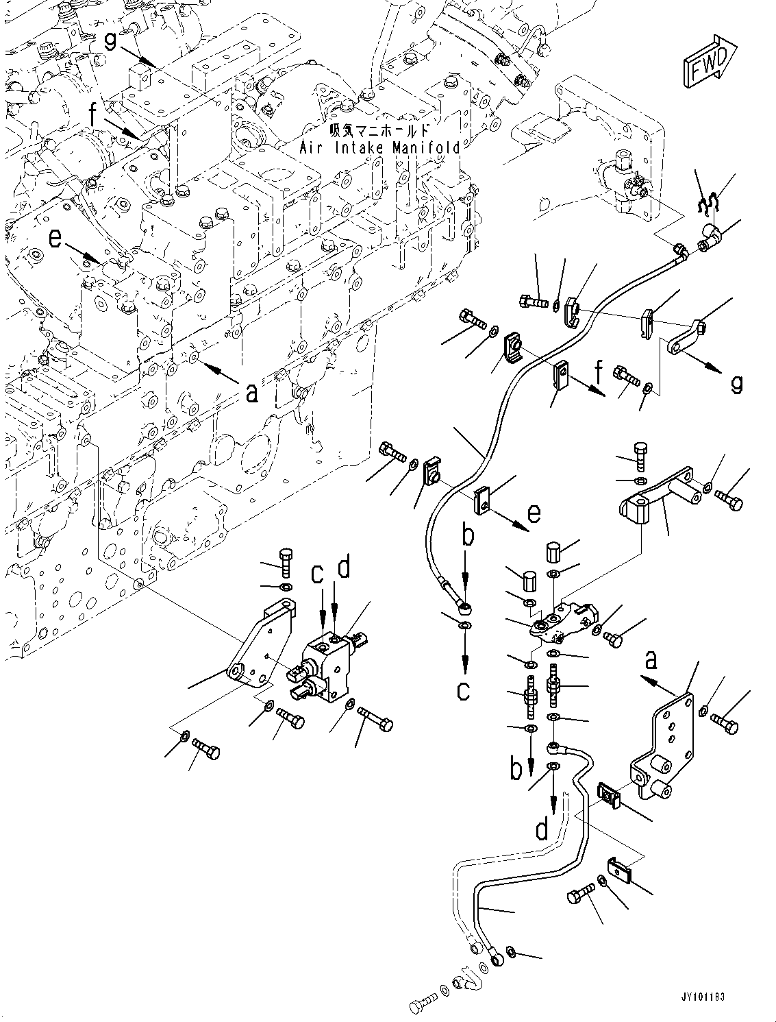 Трубка 6266-71-5710 KOMATSU