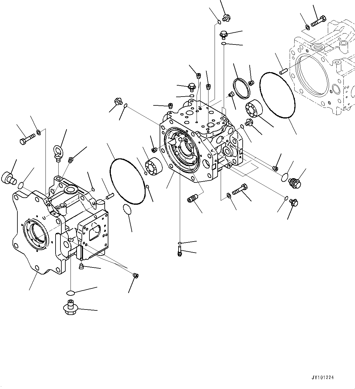 Cap Assembly, End (708-2K-04351) KOMATSU