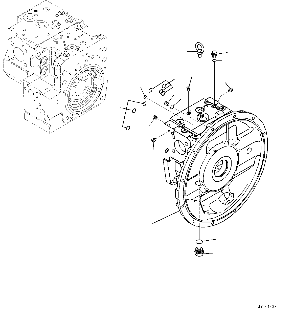 Case Assembly, Front (708-2G-04960) KOMATSU