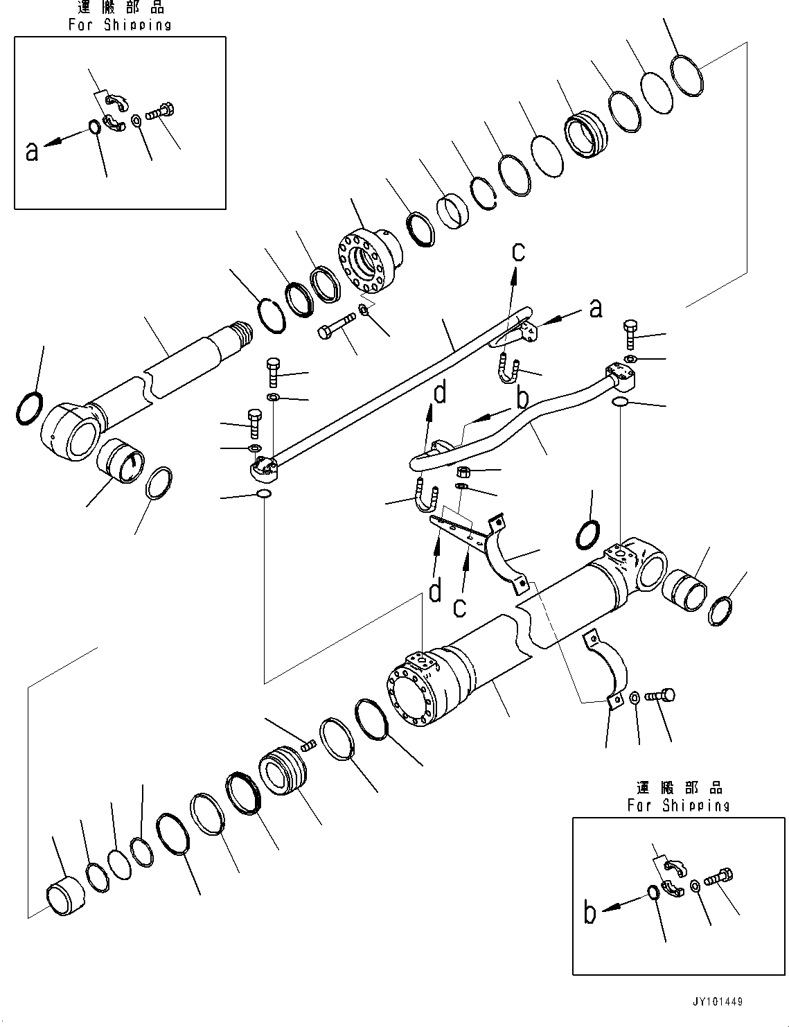 Шток поршня 707-58-85560 KOMATSU