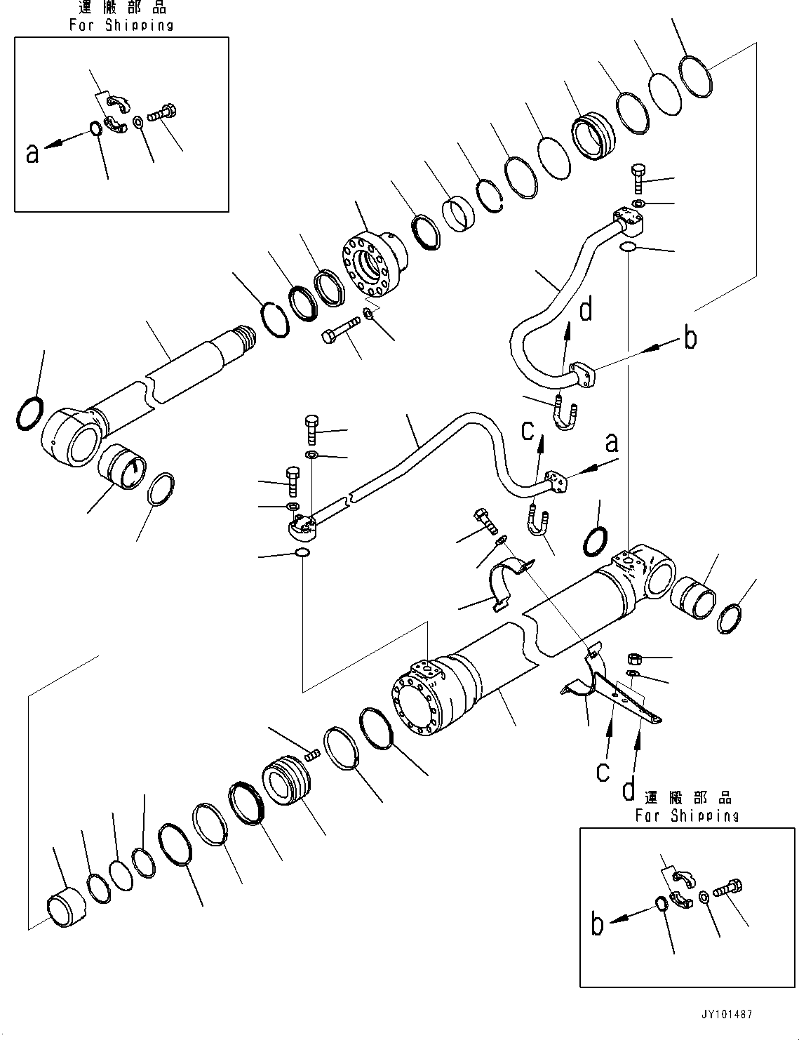 Цилиндр 707-H1-X6020 KOMATSU