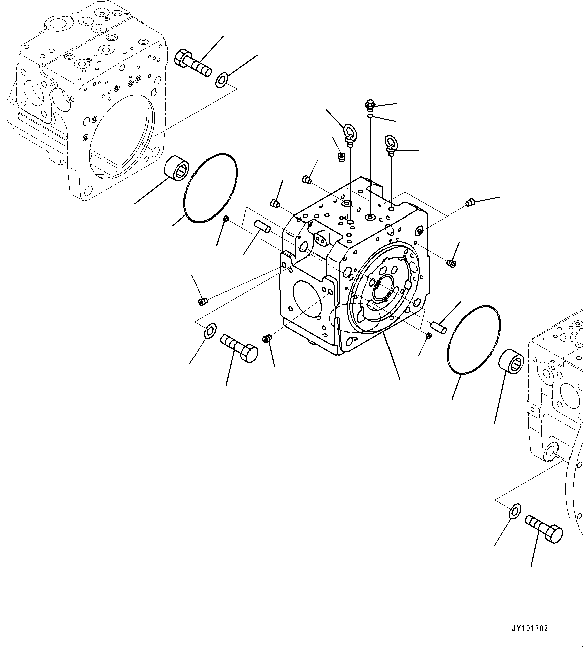 Cap Assembly, End (708-2J-04250) KOMATSU