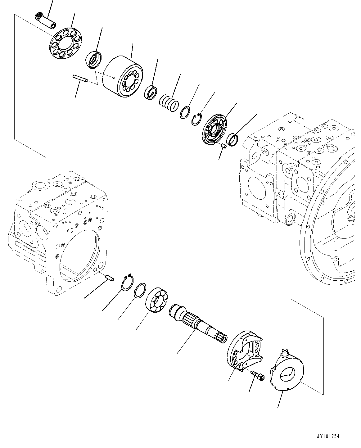 Block Assembly, Rear (708-2J-04240) KOMATSU