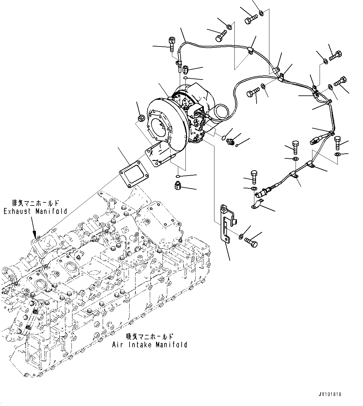 Turbocharger 6508-12-5080 KOMATSU