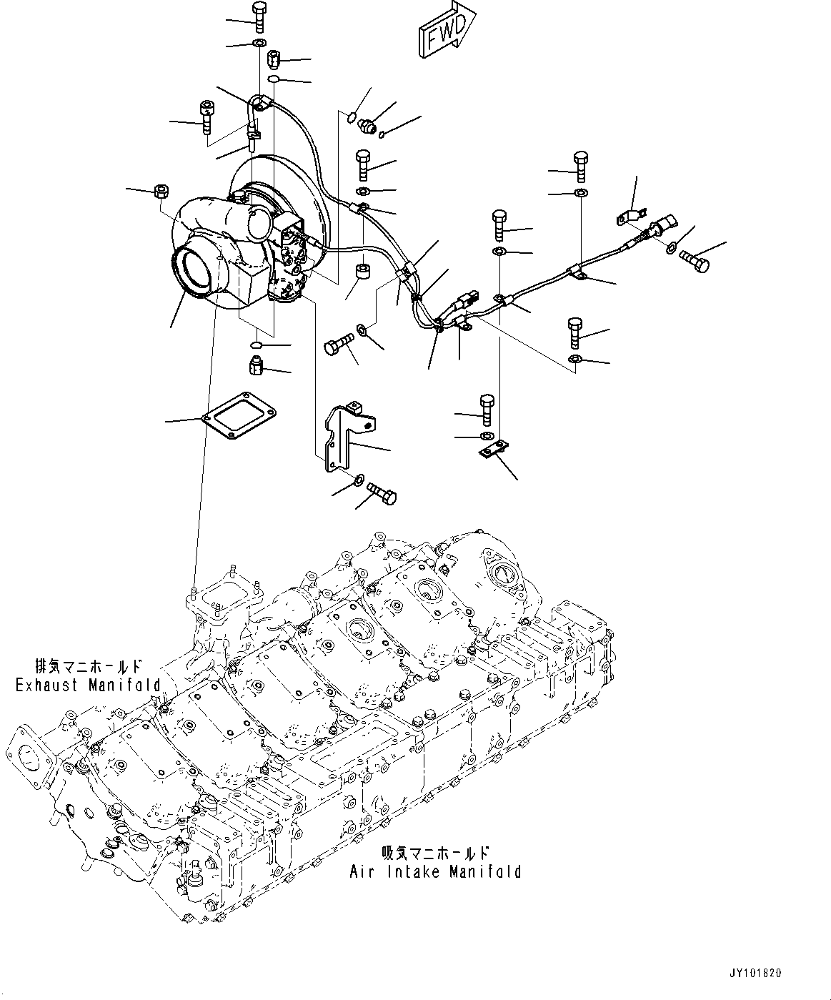 Turbocharger 6508-12-5070 KOMATSU
