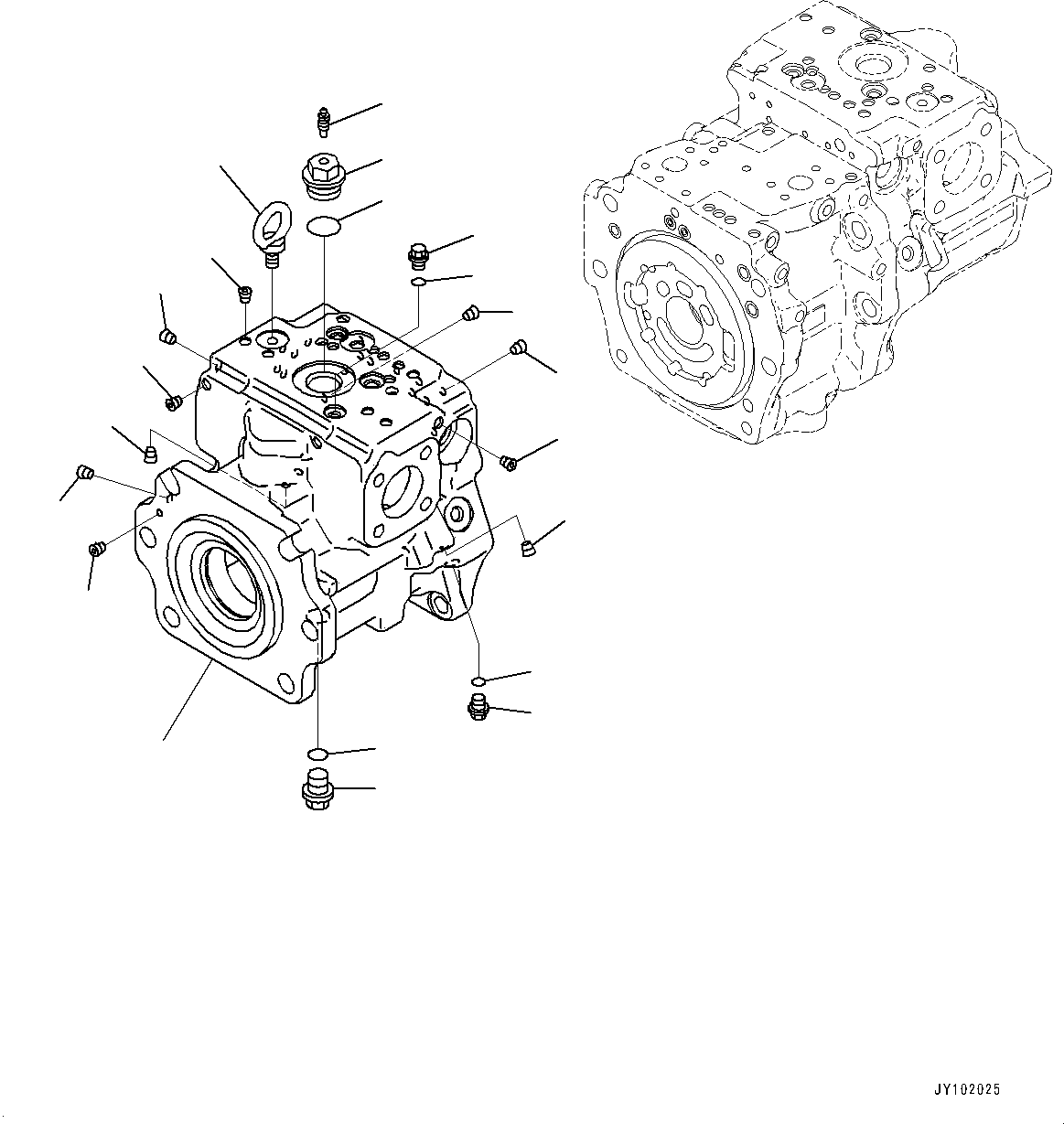 Case Assembly, Front (708-2G-04540) KOMATSU