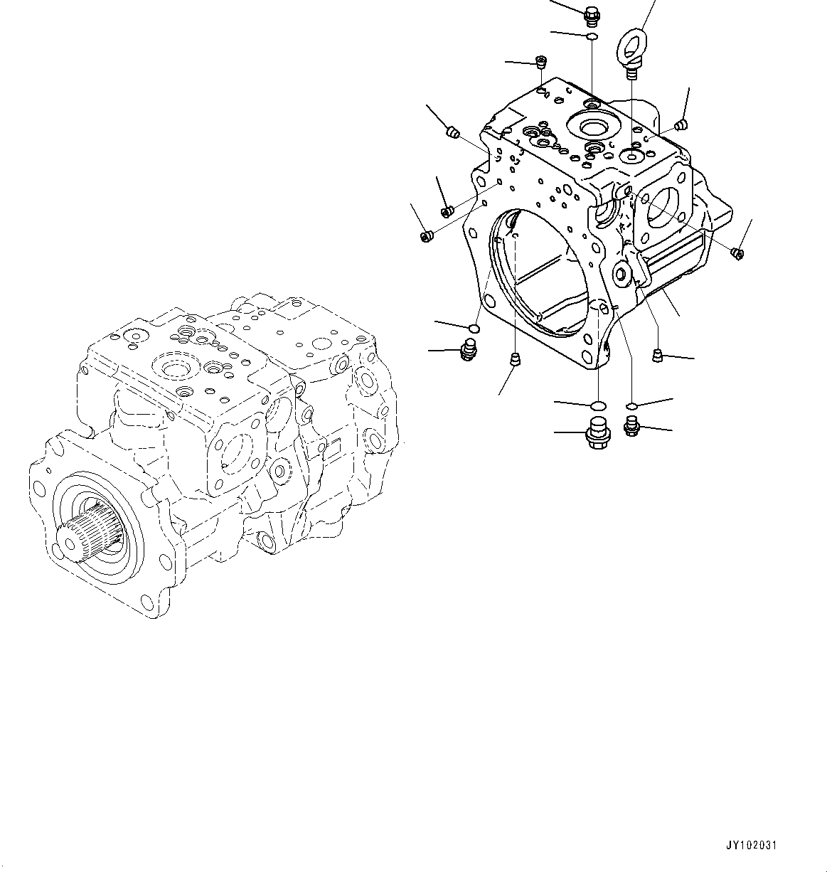 Корпус в сборе (708-2G-04550) KOMATSU
