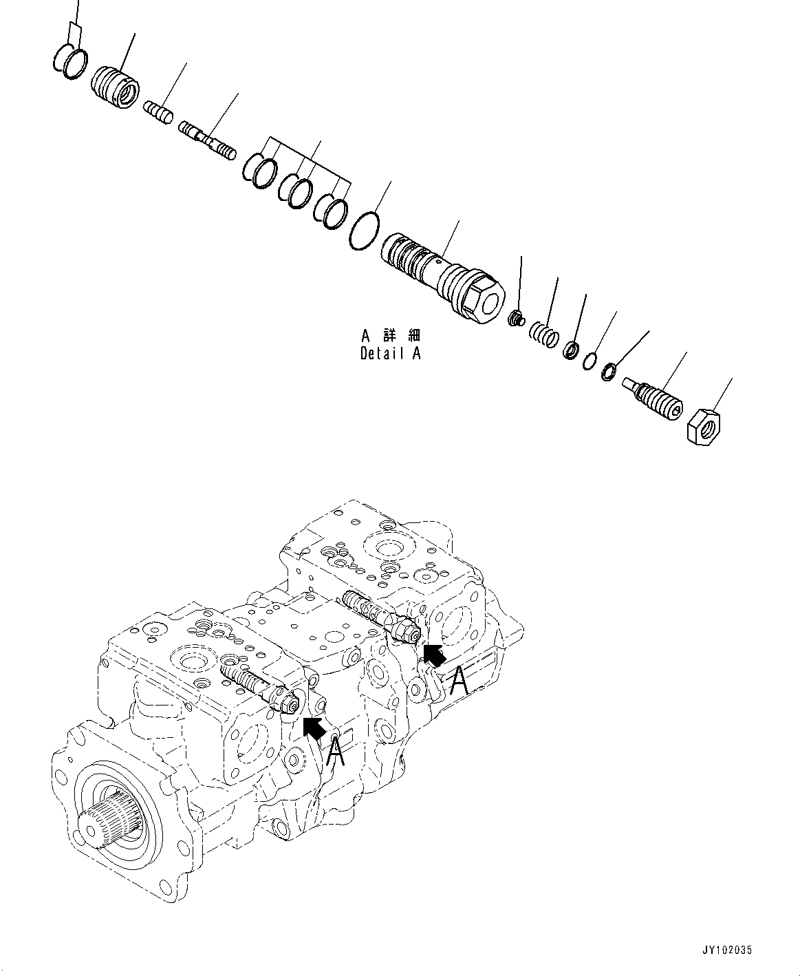 Valve Assembly, LS (708-2G-03760) KOMATSU