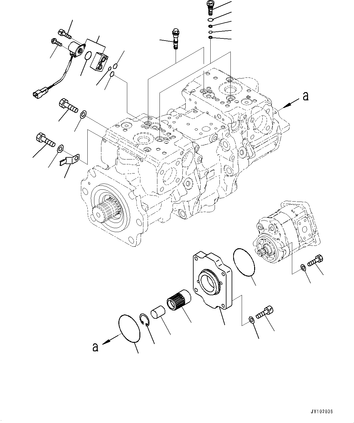Упорное кольцо 708-2G-12980 KOMATSU