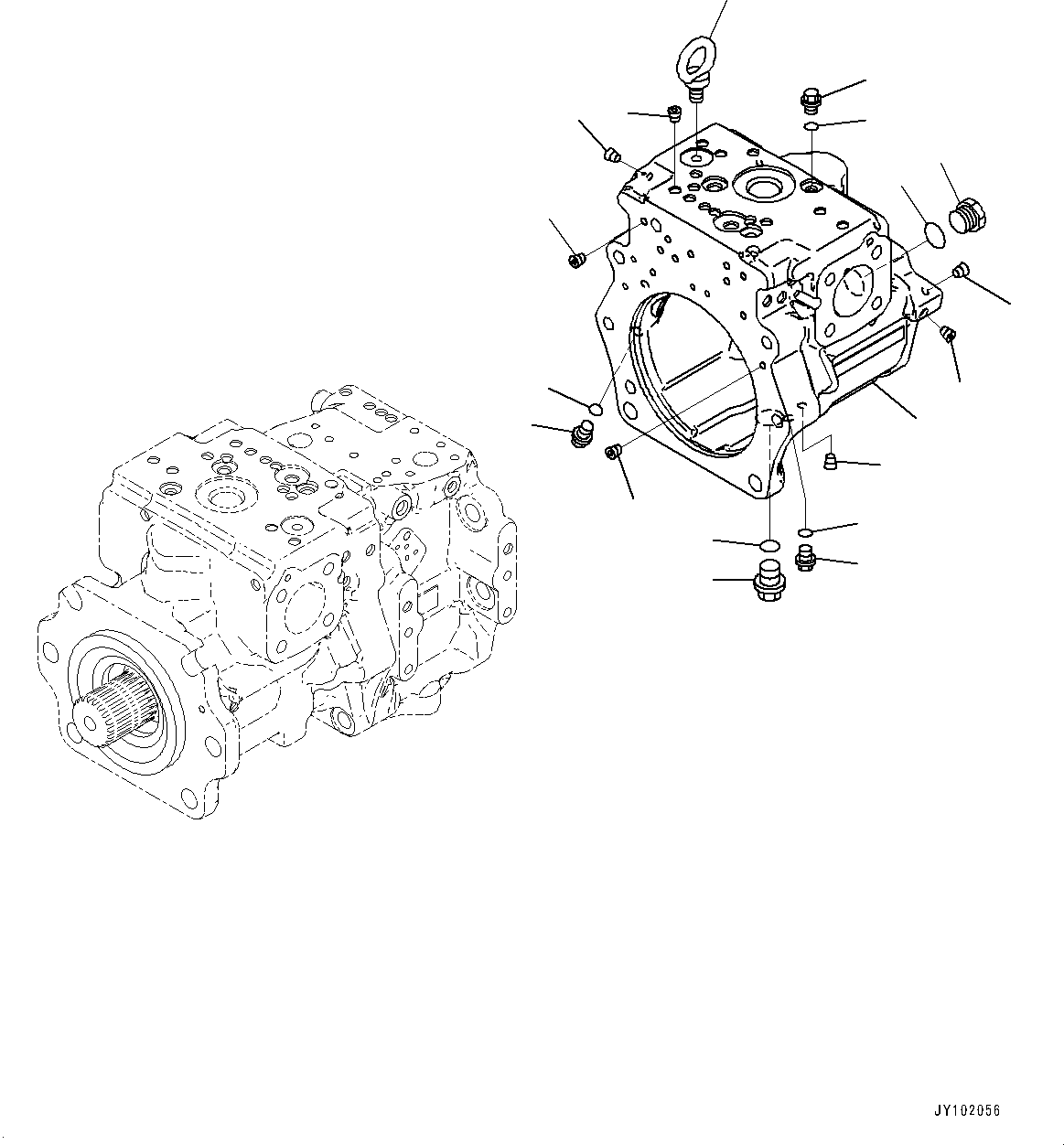 Корпус в сборе 708-2G-04381 KOMATSU