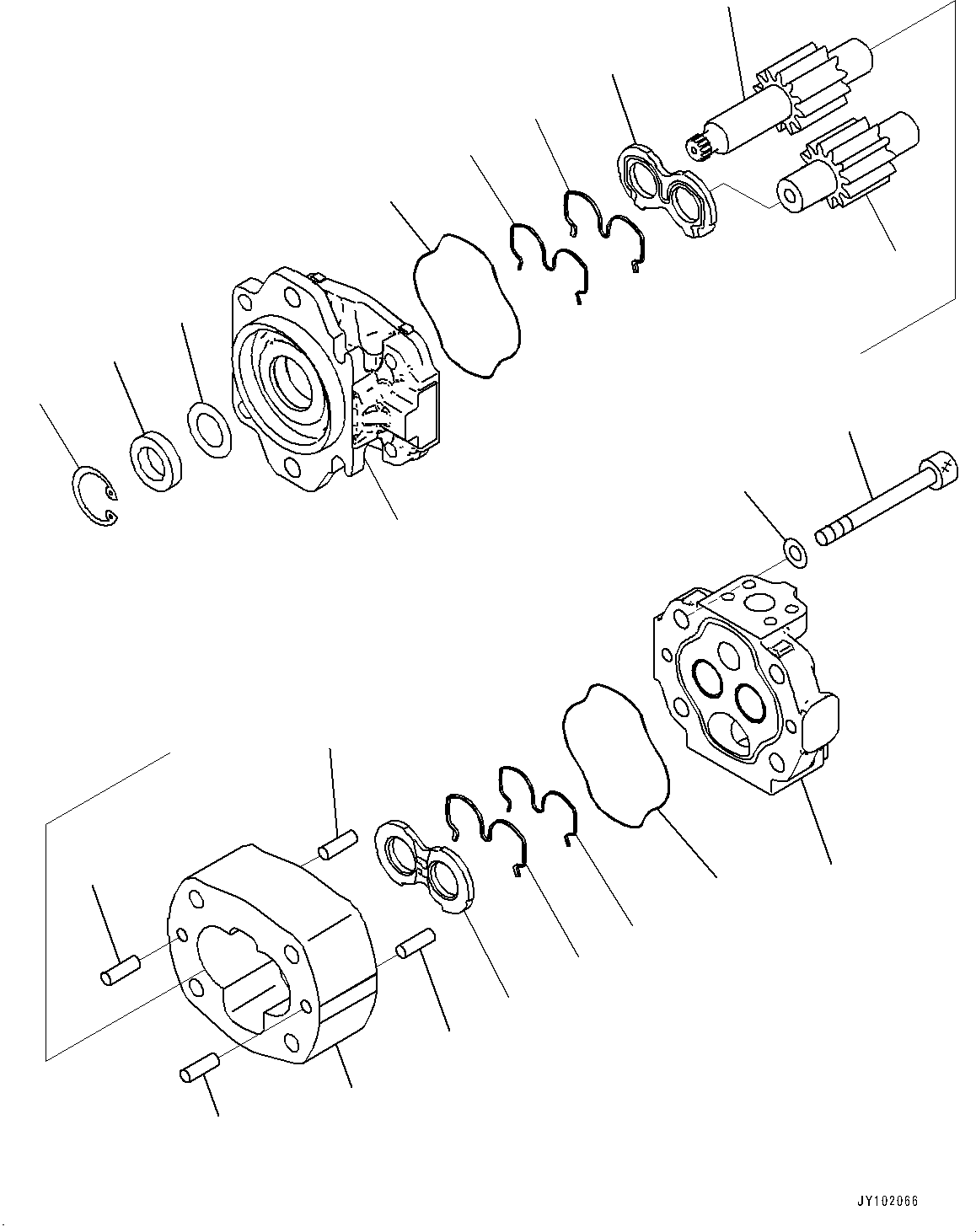 Pump Assembly, Gear (SAR 100) 705-22-40440 KOMATSU