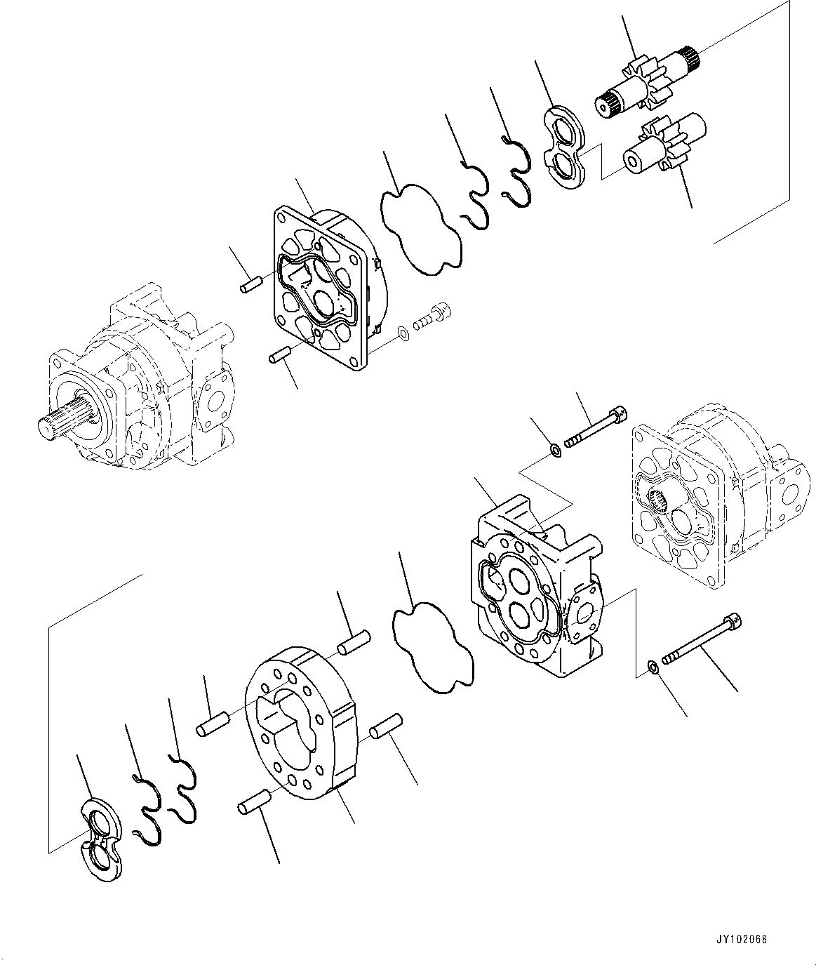 Шестерня ведущая 705-18-41490 KOMATSU