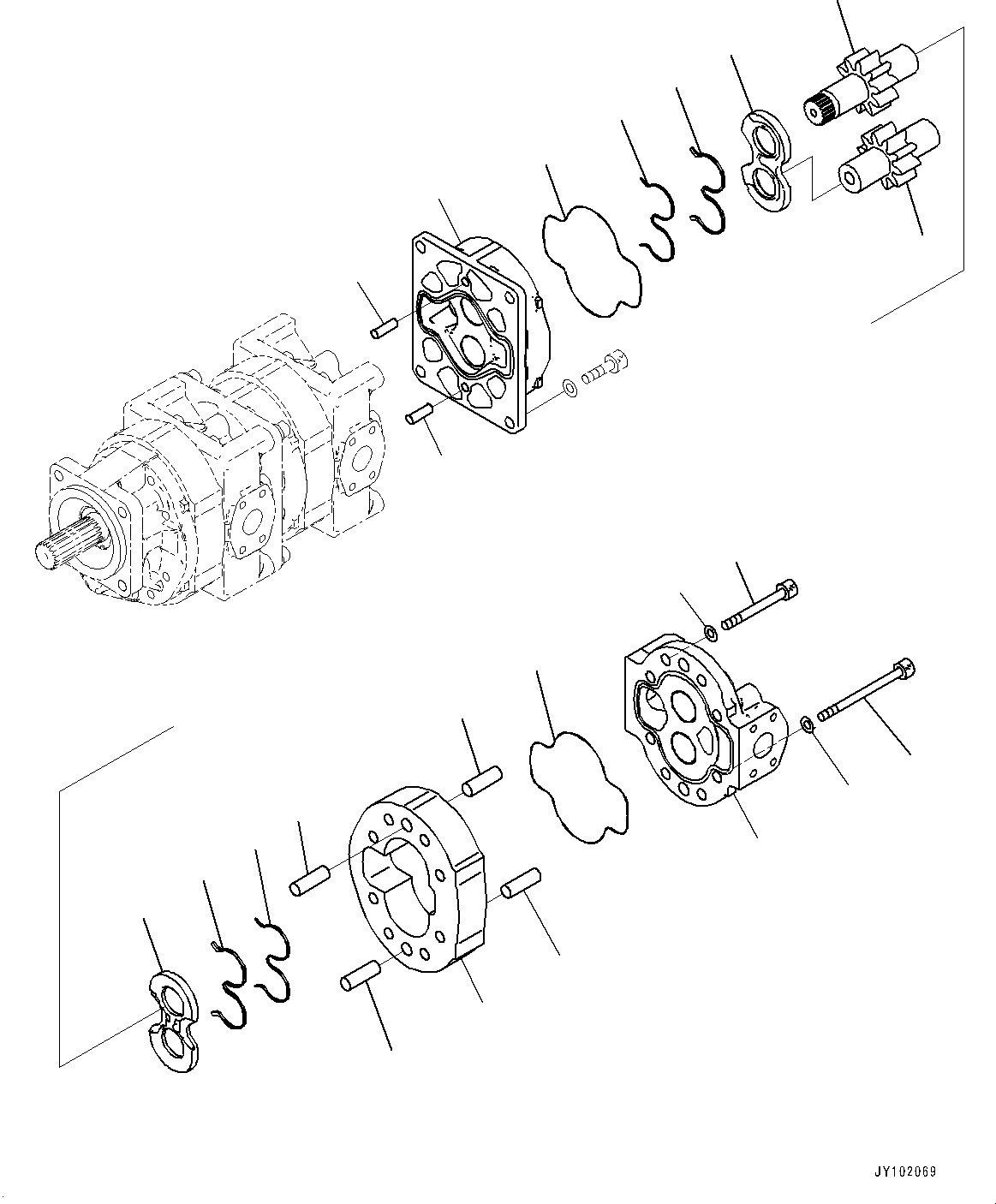 Шестерня ведущая 705-18-41450 KOMATSU