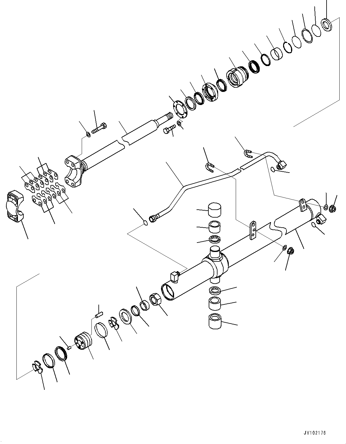 Трубка лев. 707-86-55791 KOMATSU
