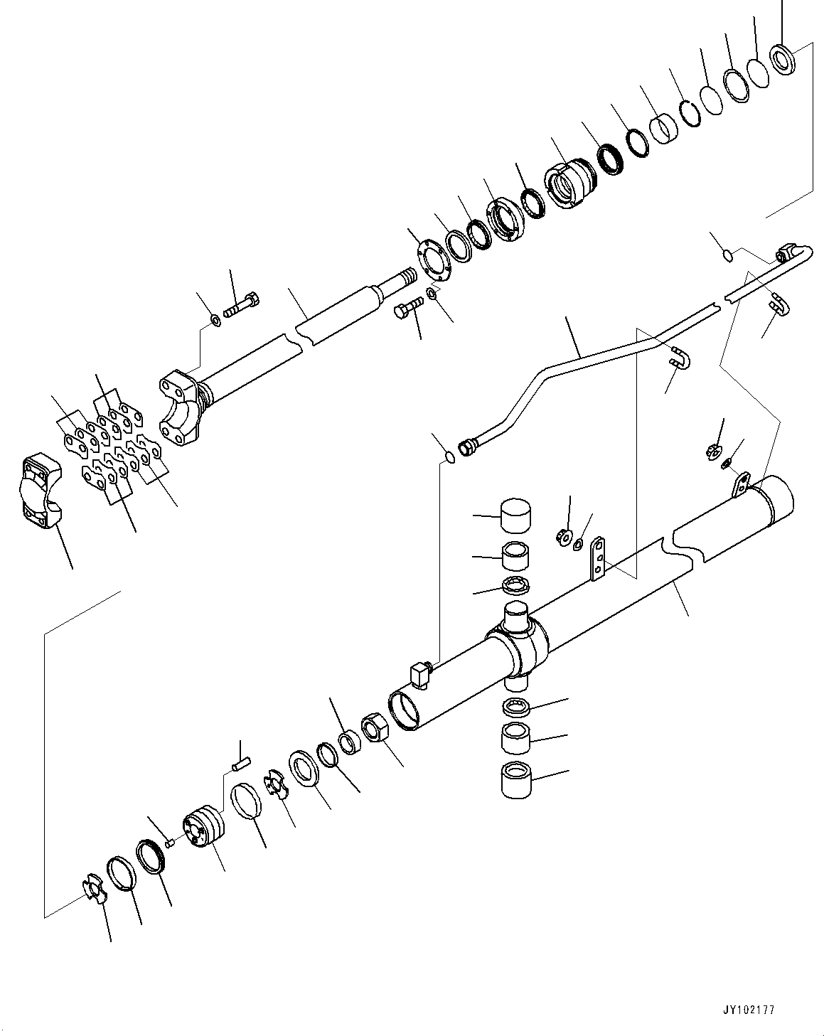 Cylinder Assembly, R.H. 707-E2-00191 KOMATSU