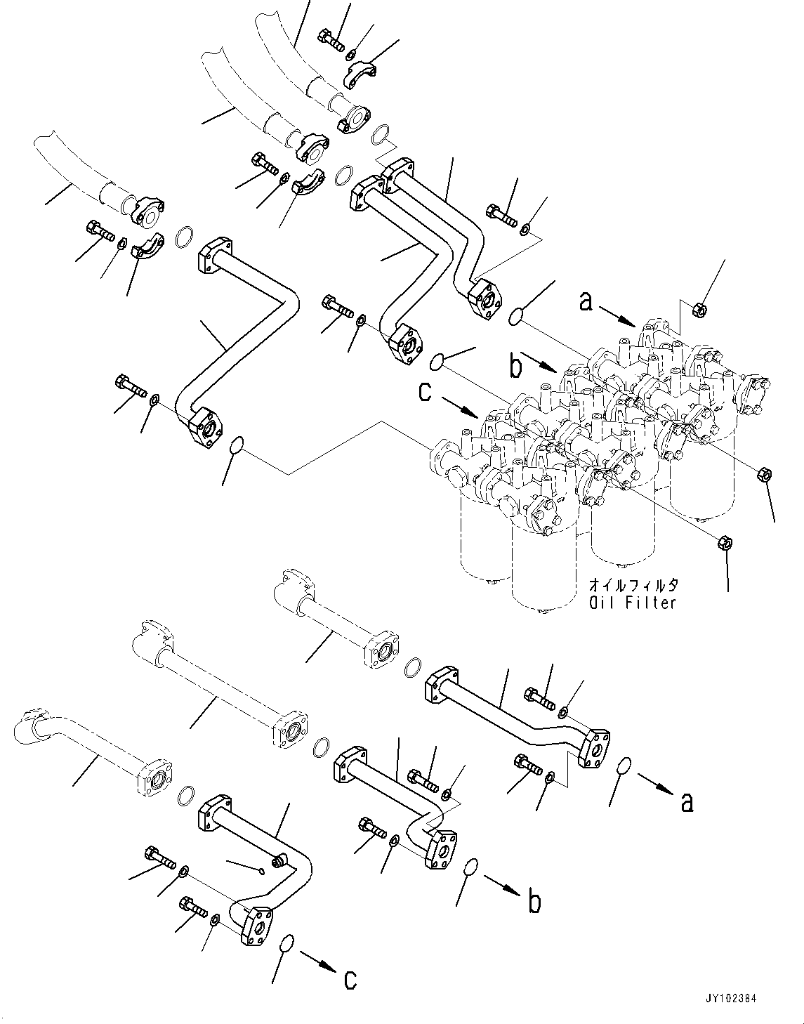 Трубка 427-16-41750 KOMATSU
