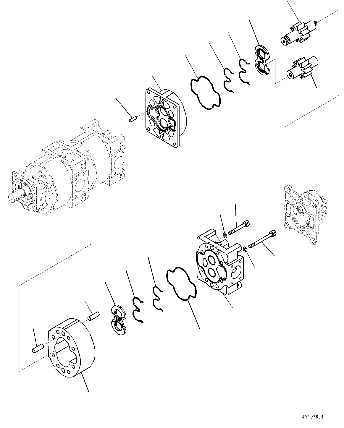 Шестерня ведущая (705-19-43610) KOMATSU