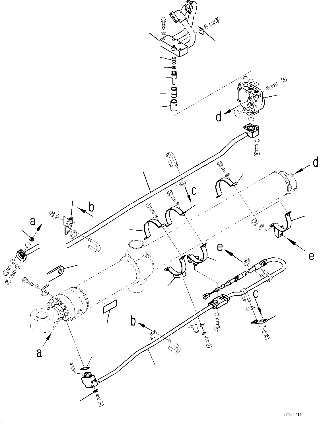 Трубка 707-86-69911 KOMATSU