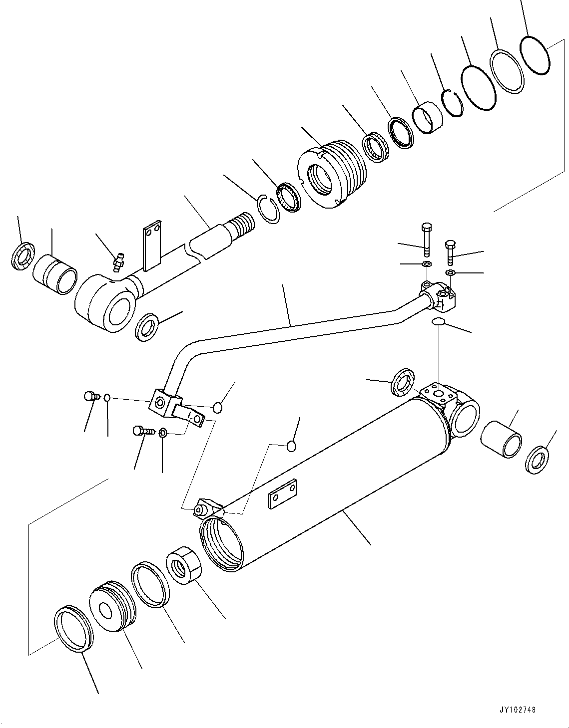 Шток поршня 721-58-55352 KOMATSU