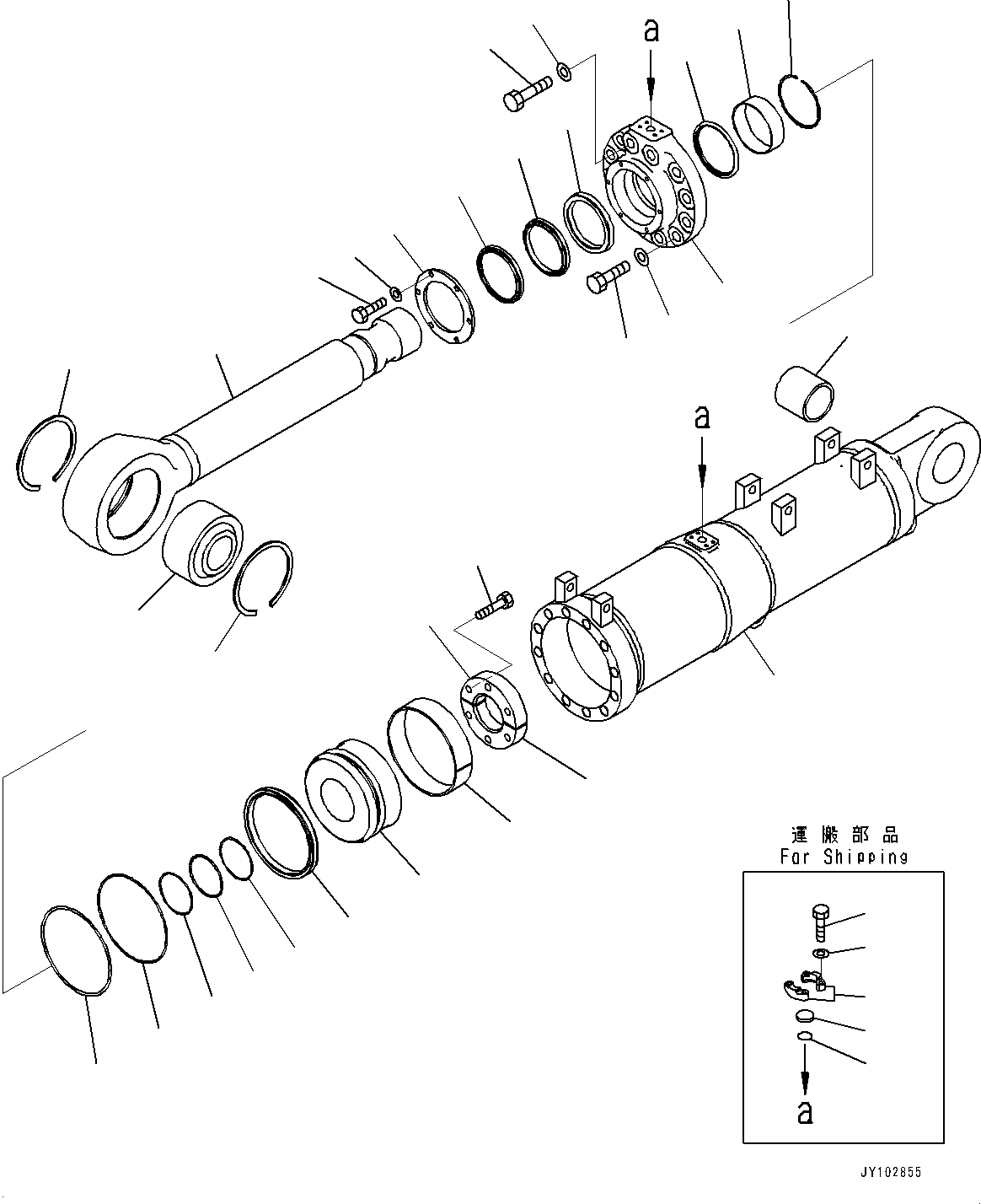 Цилиндр в сборе 707-01-0EE32 KOMATSU