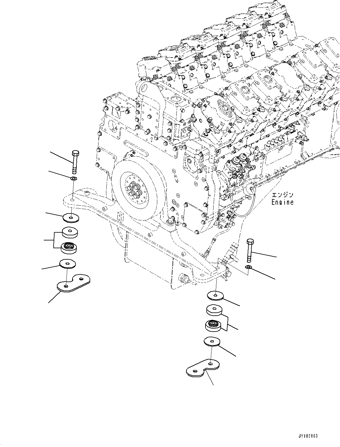 Амортизирующая подушка 561-01-91171 KOMATSU