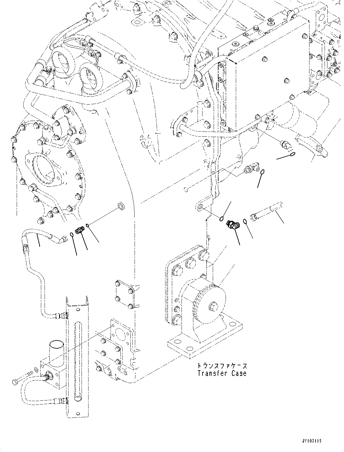 Hose(Brake Control,Block Piping) (416-18-43510) KOMATSU