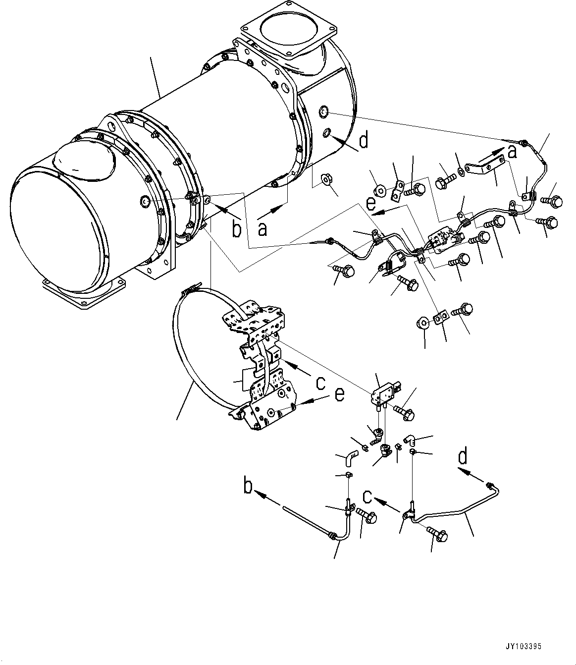 Komatsu Diesel Particulate Filter (KDPF) Assembly 6537-01-0270 KOMATSU