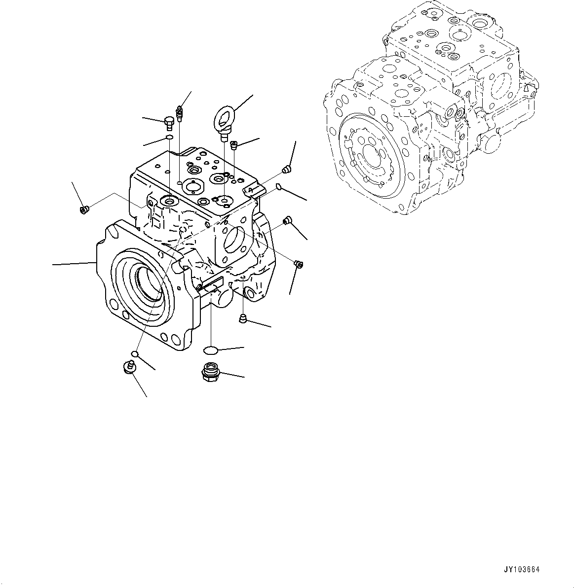 Case Assembly, Front (708-2L-07170) KOMATSU