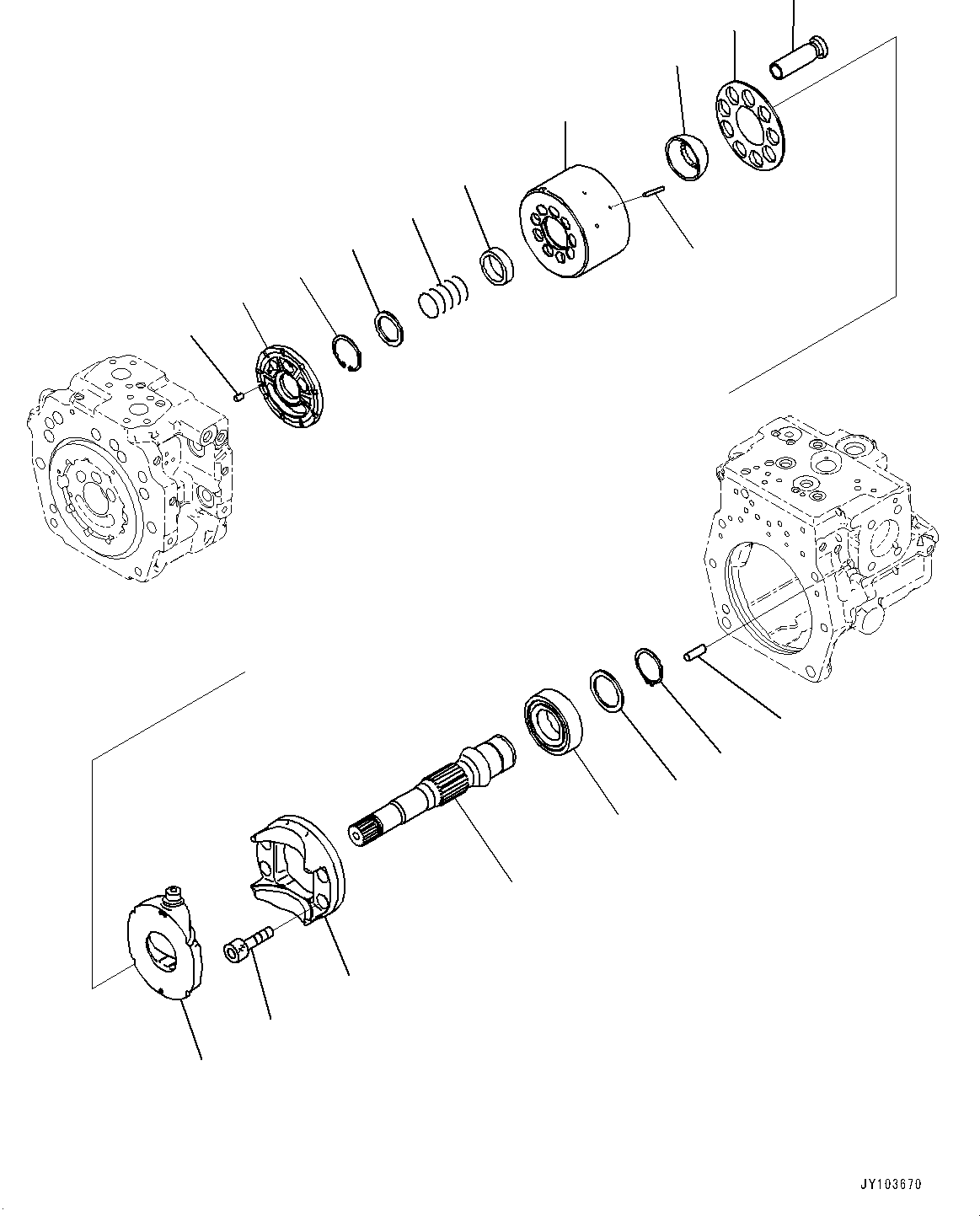 Shaft, Rear (708-2L-32220) KOMATSU