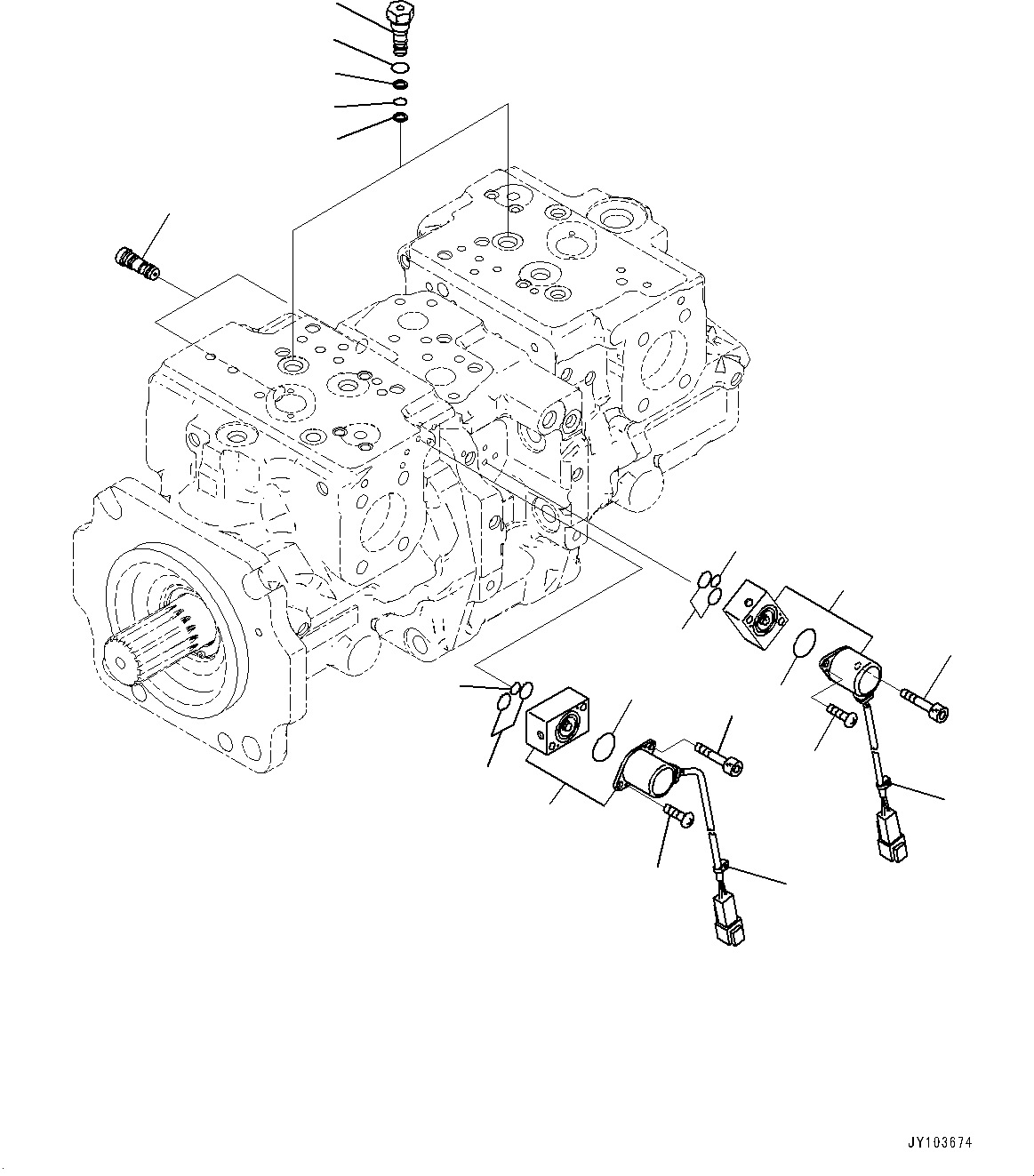 Челночный клапан в сборе 708-2L-07360 KOMATSU
