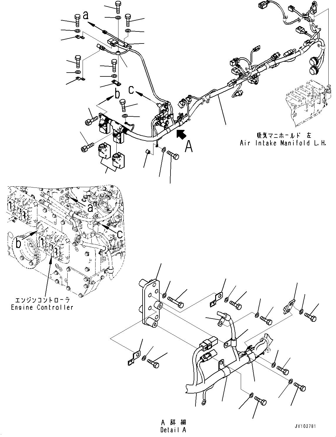 Жгут проводов 6266-82-7150 KOMATSU