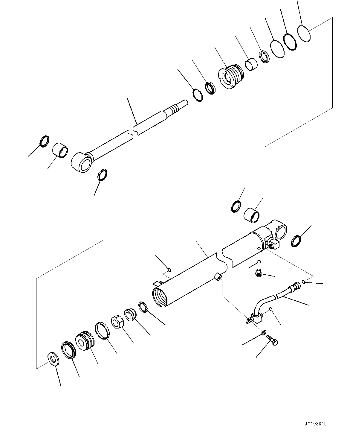 CYLINDER, ASSEMBLY 707-G0-03350 KOMATSU