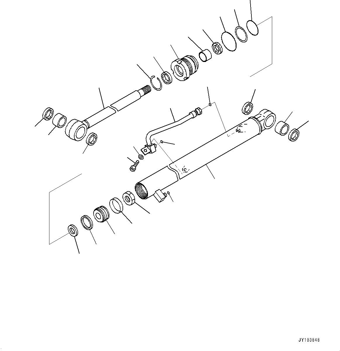 CYLINDER, ASSEMBLY 707-G0-03360 KOMATSU
