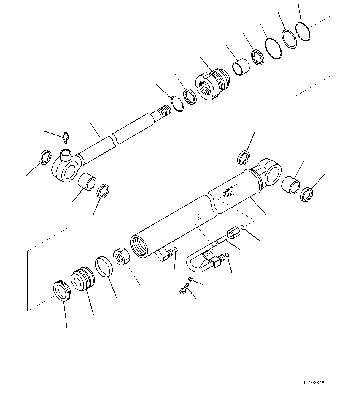 CYLINDER, ASSEMBLY 707-G0-03370 KOMATSU