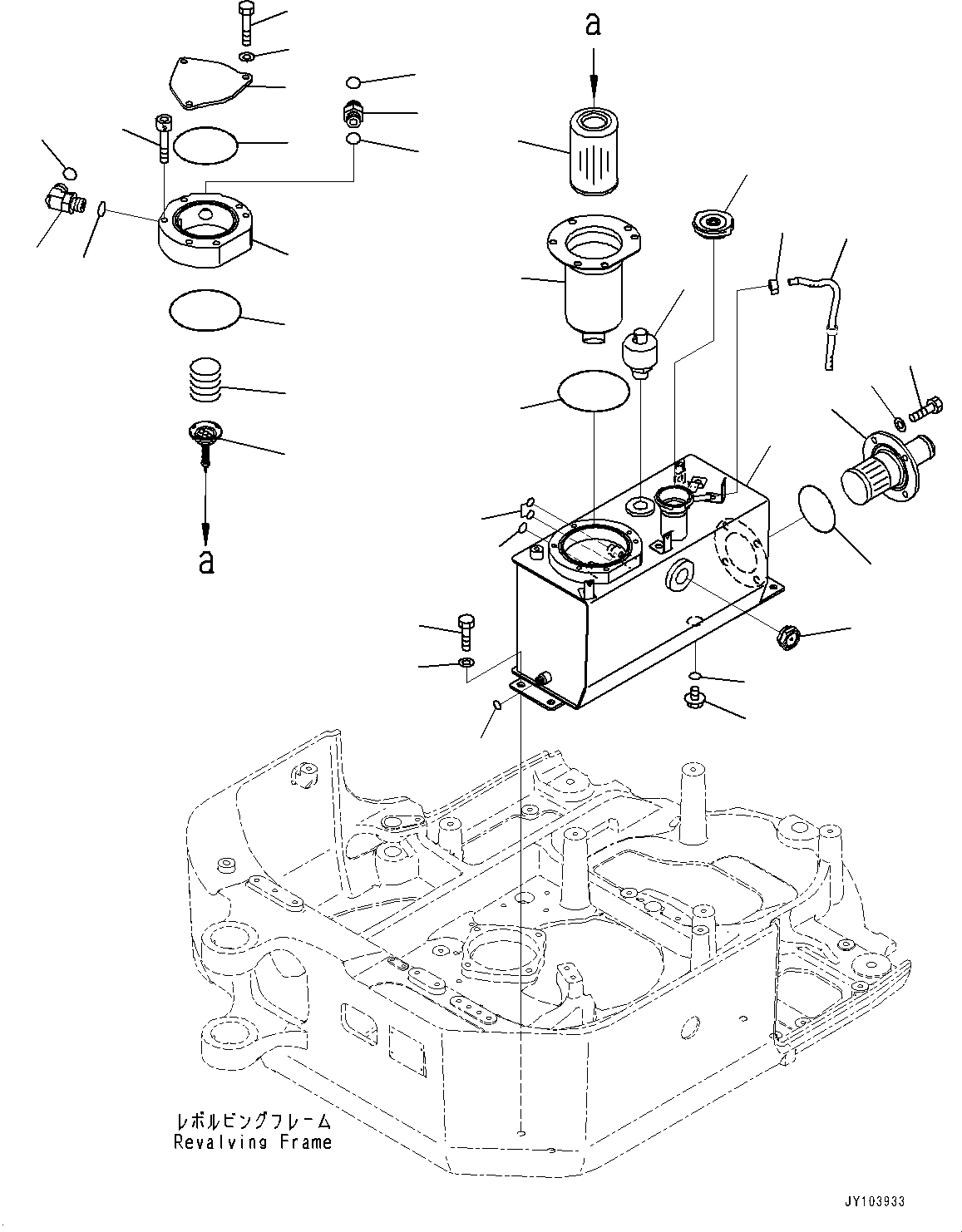 TANK, HYDRAULIC OIL 22J-60-55210 KOMATSU